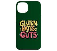 El gluten odia mis entrañas Sin gluten Divertido El gluten me odia Carcasa para iPhone 13