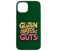 El gluten odia mis entrañas Sin gluten Divertido El gluten me odia Carcasa para iPhone 15 Plus