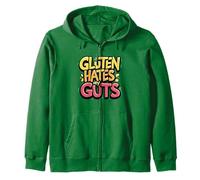 El gluten odia mis entrañas Sin gluten Divertido El gluten me odia Sudadera con Capucha
