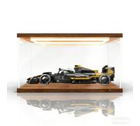 El -go Speed Super Racing 77252 F*1 - APXGP Racer Building Set Acrylic Display Case Dustproof Clear Storage Box Compatible con Lego 77252 (Solo caja, No Model) (Tri-Color Lightbox A)