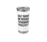 El golf me enseñó a tener paciencia, la paternidad lo Vaso térmico de acero inoxidable de doble pared