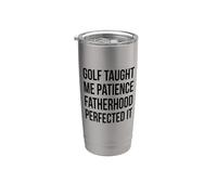 El golf me enseñó a tener paciencia, la paternidad lo Vaso térmico de acero inoxidable de doble pared