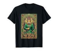 El Golfista León Tarot Tarjeta Vintage Art Nouveau Camiseta