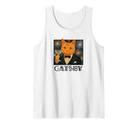 El Gran Catsby - Divertida Parodia de Gato Retro Camiseta sin Mangas