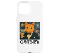 El Gran Catsby - Divertida Parodia de Gato Retro Carcasa para iPhone 15