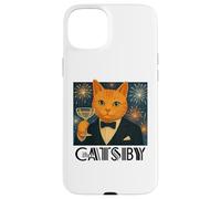 El Gran Catsby - Divertida Parodia de Gato Retro Carcasa para iPhone 15 Plus