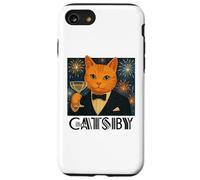 El Gran Catsby - Divertida Parodia de Gato Retro Carcasa para iPhone SE (2020) / 7/8
