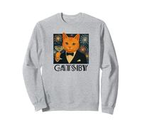 El Gran Catsby - Divertida Parodia de Gato Retro Sudadera