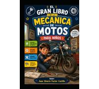 El gran libro de la mecánica de motos para niños: Aprende cómo funciona una moto con 12 capítulos, misiones prácticas, un diploma y un vídeo sorpresa