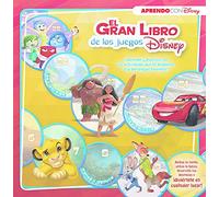 El gran libro de los juegos Disney (Gran libro de actividades Disney): ¡Aprende y practica con las actividades que te proponen tus personajes favoritos! (Aprendo con Disney)