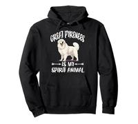 El Gran Perro Pirineo es mi Animal Espiritual Sudadera con Capucha