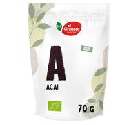 EL GRANERO INTEGRAL - Açai en Polvo BIO - 70 g - Rico en Antioxidantes Naturales - Fuente de Energía y Nutrientes Esenciales - Apto para Veganos