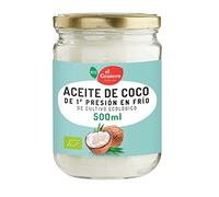 El Granero Integral - Aceite de Coco Virgen BIO - 500 ml - Nutritivo y Saludable - Apto para dietas Keto - Para Cocinar - Apto para Veganos