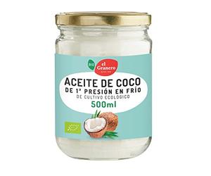 El Granero Integral - Aceite de Coco Virgen BIO - 500 ml - Nutritivo y Saludable - Apto para dietas Keto - Para Cocinar - Apto para Veganos