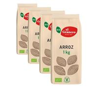 El Granero Integral - Arroz Bio - 1 kg - Rico en Hidratos de Carbono, Minerales y Vitaminas - Alto Poder Nutritivo - Gran Fuente de Energía - Favorece la Salud Digestiva - Apto para Veganos