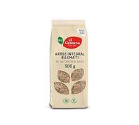 El Granero Integral - Arroz Integral Basmati Ecológico - Cultivo Ecológico - Aroma Suave y Textura Ligera - Ideal para Guarniciones y Platos Saludables - 500 g