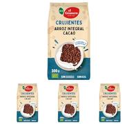El Granero Integral - Arroz Integral Hinchado con Agave y Cacao BIO - 300 g (Paquete de 4)