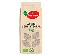 El Granero Integral - Arroz Semi Integral Bio - 1 kg - Rico en Vitaminas, Minerales y Aminoácidos Esenciales - Gran Fuente de Energía - Propiedades Prebióticas - Apto para Veganos