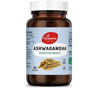 El Granero Integral - Ashwaganda - 30 Cápsulas - Contribuye a mantener la resistencia, la sensación de energía y vitalidad para el bienestar físico y mental normales