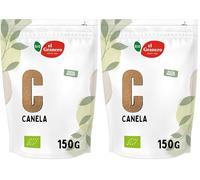 El Granero Integral - Canela Ecológica de 150 g - Apto para Consumo Vegano - Regula los Niveles de Glucosa en Sangre - Ideal para Cocinar y Aderezar Postres (Paquete de 2)