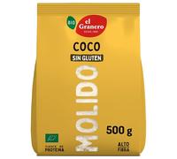 El Granero Integral - Coco Molido BIO Sin Gluten - 500 g - Rica en Fibra y Baja en Carbohidratos - Mejora la Digestión - Estimula el Funcionamiento del Sistema Inmune - Apta para Veganos