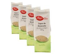 El Granero Integral - Copos de Amaranto 250 g - Fuente de Fibra, Proteína, Hierro y Calcio - Ideal para el Desayuno - Apto para Veganos (Paquete de 4)