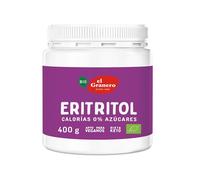 EL GRANERO INTEGRAL - ERITRITOL BIO 400 g - Edulcorante Natural Sin Calorías - Apto para Veganos, Keto - Sustituto del Azúcar - Sin Gluten