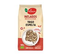 El Granero Integral Espelta Hinchada Bio 100g - Copos de Trigo Inflados para Desayunos