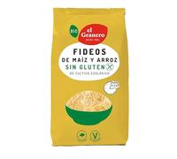 El Granero Integral - Fideos de Maíz y Arroz Sin Gluten BIO - 500 g - Pasta Ecológica - Ideal para Dieta Sin Gluten - Aptos para Veganos