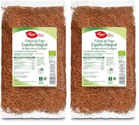 El Granero Integral - Fideos de Trigo Espelta Integral BIO - 500 g - Fuente Rica en Proteínas - Alto Aporte Energético - Ideal para Todas las Recetas de Pasta - Aptos para Veganos (Paquete de 2)