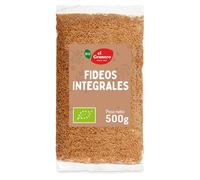 El Granero Integral - Fideos de Trigo Integral BIO - 500 g - Fuente Rica en Proteínas - Alto Aporte Energético - Ideal para Todas las Recetas de Pasta - Aptos para Veganos