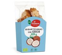 El Granero Integral - Galletas Artesanas con Coco BIO - 220 g - Alto Contenido en Fibra y Nutrientes Esenciales - Propiedades Energéticas - Bajo Índice Glucémico - Aptas para Veganos