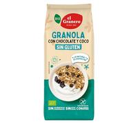 GRANOLA CON CHOCOLATE Y COCO SIN GLUTEN BIO 350 GR