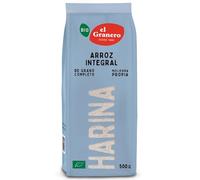 El Granero Integral - Harina Ecológica de Arroz Integral- 500 g - Ayuda a Mejorar el Tránsito Intestinal - Indicada para Elaborar Galletas o Pan