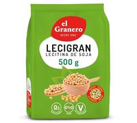 El Granero Integral - Lecigran, Lectina de Soja - 500 g - Rico en Vitaminas y Minerales - Favorece el Tránsito Intestinal - Beneficiosa para la Circulación Arterial - No GM - Apta para Veganos