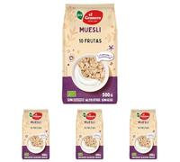 El Granero Integral - Muesli Frutas - 500 g - Elaborado con Cereales y Frutas Deshidratadas - Gran Fuente de Energía - Rica en Vitaminas y Minerales - Ideal para el Desayuno - Apto para Veganos