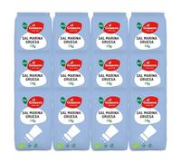 EL GRANERO INTEGRAL - Pack de 12 Unidades de 1 kg de Sal Marina Gruesa del Atlántico Ecológica - Sin Procesos Artificiales - Apto para Veganos - Ideal para Aderezar tus Platos