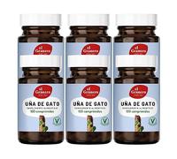 El Granero Integral - Pack de 6 Unidades - Uña de Gato - 100 Comprimidos - Elaborado a Base de Polvo y Extracto de Corteza de Uña de Gato - Apoyo Articular e Inmunitario