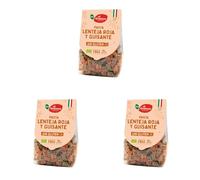 EL GRANERO INTEGRAL - Pasta Lenteja y Guisantes Animales Sin Gluten Bio - Apto para Veganos (Paquete de 3)