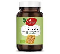 EL GRANERO INTEGRAL - Própolis Bio - 60 Cápsulas - Elaborado con Harina de Algarroba y Propóleo - Alto Contenido en Vitaminas - Ayuda a Reforzar el Sistema Inmune