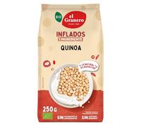 El Granero Integral - Quinoa Hinchada - 250 g - Rico en Vitaminas, Minerales y Fibra - Propiedades Hidratantes y Antioxidantes - Fuente de Energía - Ideal para Desayunos - Apta para Veganos