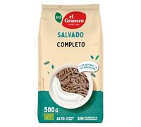 El Granero Integral - Salvado Completo - 500 g - Alto Contenido en Fibras y Proteínas - Regula el Tránsito Intestinal - Efecto Saciante - Ideal para Bebidas y Yogures - Apto para Veganos