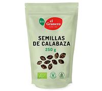 El Granero Integral - Semillas de Calabaza - 250 g - Rico en Vitaminas y Minerales - Fortalece el Sistema Inmunológico - Ideal para Todos los Platos - Aptas para Veganos