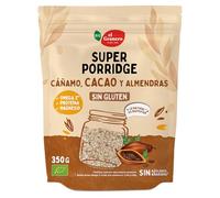 EL GRANERO INTEGRAL - Super Porridge Bio de Cacao Sin Gluten - Desayuno Ecológico, Vegano y Nutritivo - Alto en Fibra, Omega 3, Proteína y Magnesio - 350 g