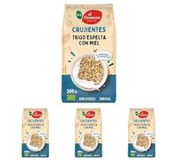 EL GRANERO INTEGRAL TRIGO ESPELTA HINCHADO CON MIEL BIO, 300 g (Paquete de 4)