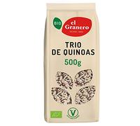 El Granero Integral - Trió de Quinoas - 500 g - Alto contenido en Proteínas Vegetales y Fibra - Favorece la Salud Digestiva - Ideal para Reforzar tu Dieta - Apto para Veganos