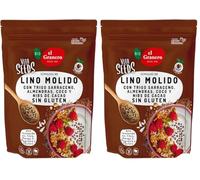El Granero Integral - Vita Seeds Lino Molido con Trigo Sarraceno - 200 g (Paquete de 2)