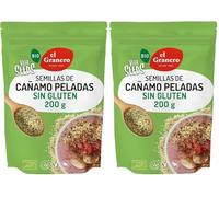 El Granero Integral - Vita Seeds Semillas de Cáñamo Pelado BIO - 200 g - Fuente de Proteínas y Ácidos Grasos Omega-3 - Rico en Hierro y Magnesio - Regula el Azúcar en la Sangre - Apto para Veganos