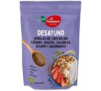 El Granero Integral - Vita Seeds Semillas y Arándanos - 300 g - Semillas de Lino, Cáñamo, Girasol y Sésamo - Fuente de Proteínas y Ácidos Grasos Omega-3 - Acción Antiinflamatoria - Aptas para Veganos