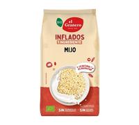 EL GRANERO INTEGRAL Mijo Hinchado, 200 g, Rico en Proteínas y Fibra, Fuente de Energía, Óptimo para Desayunos, Apto para Veganos